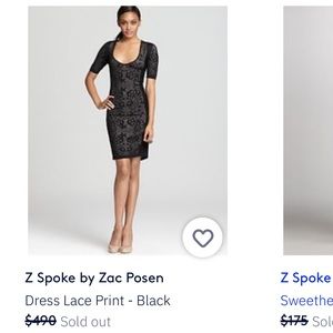 Z Spoke Zac Posen Winner Takes All Textured Dress